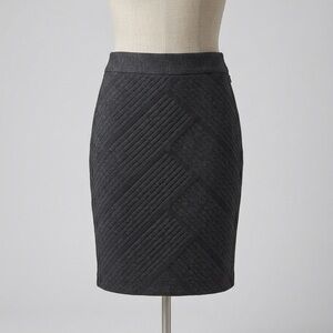 White House Black Market Gray Women's Pencil Skirt